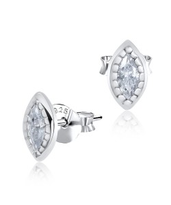 Mystery Eye CZ Silver Stud Earring STS-3255